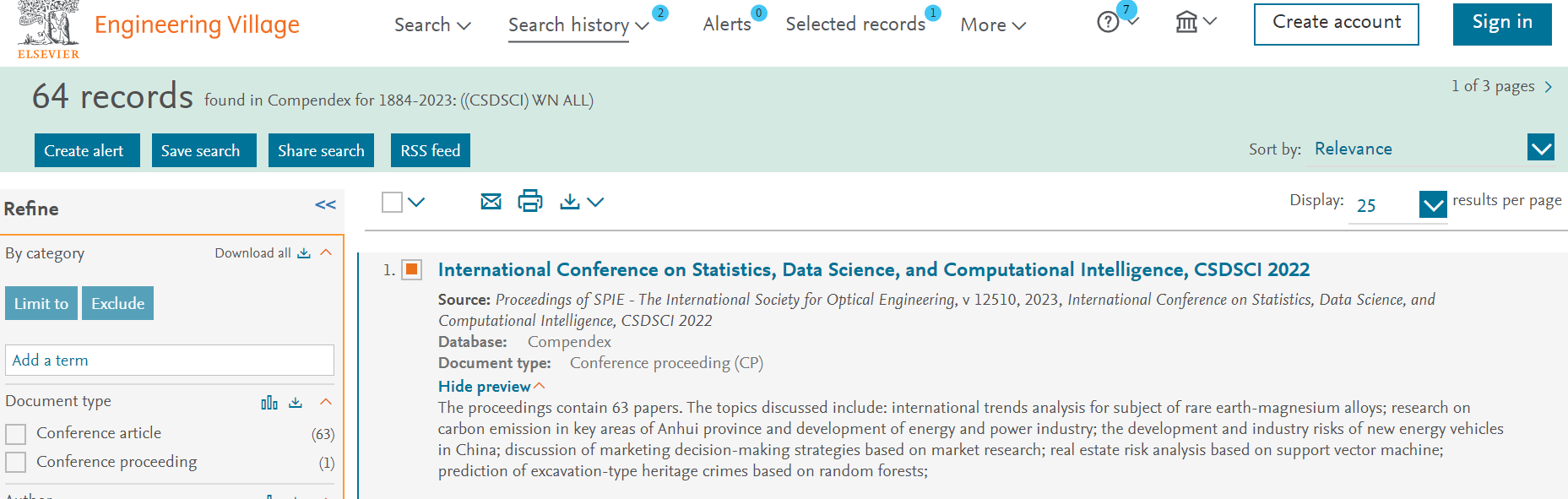 EI检索-2023年第二届统计、数据科学与计算智能国际学术会议（CSDSCI2023）