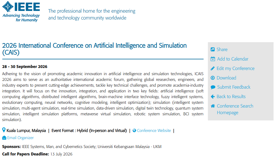 IEEE Conference Details