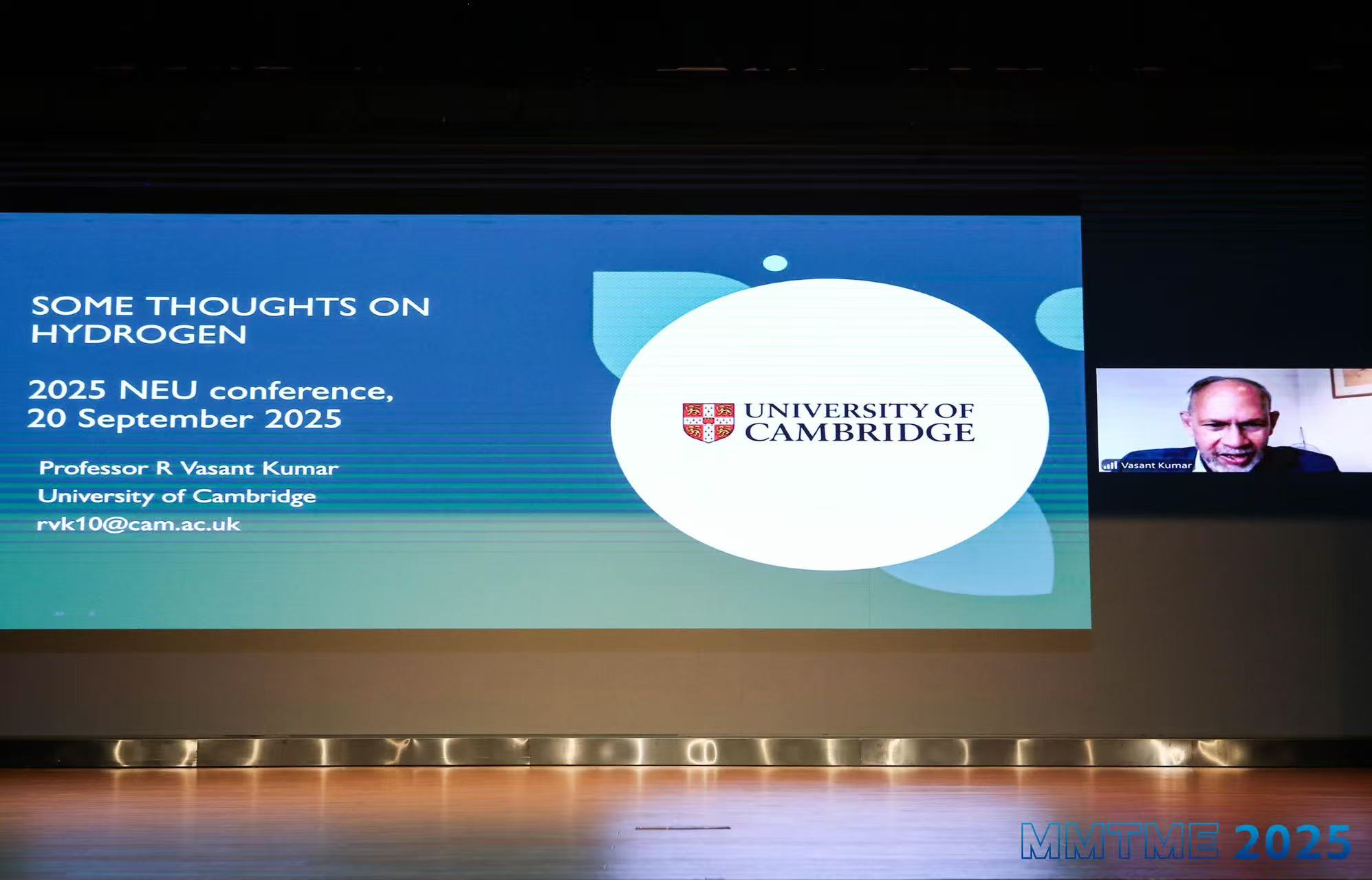 Distinguished Prof. Vasant Kumar (University of Cambridge, UK)